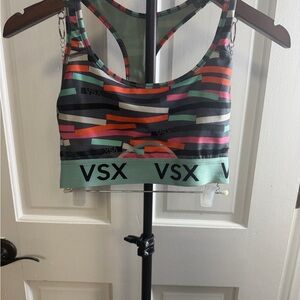 Victoria's Secret Multicolor Striped Sports Bra